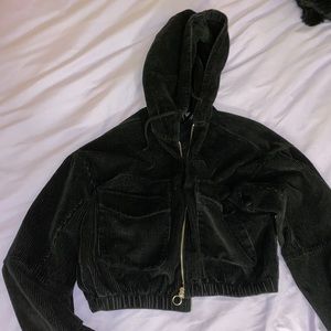 corduroy cropped jacket